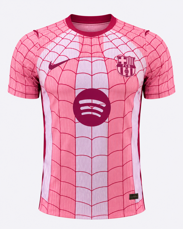 Maillot FC Barcelone Concept Spider-Man Rose 2026/2027