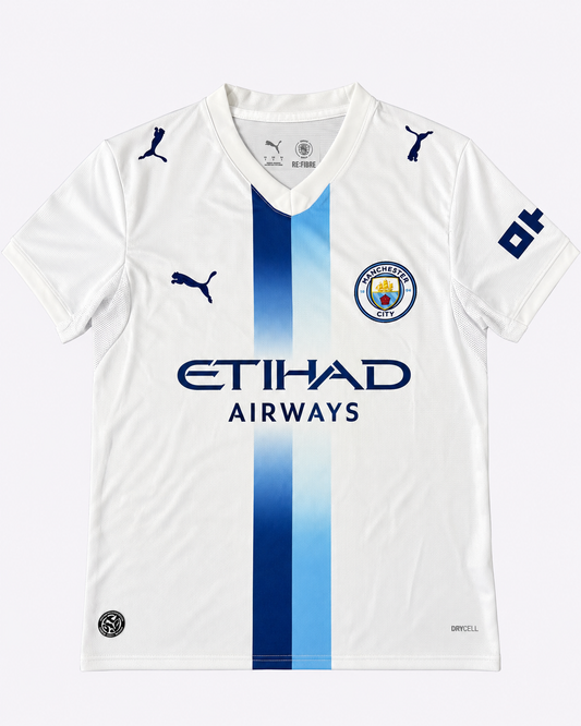 Maillot Manchester City Blanc & Bleu