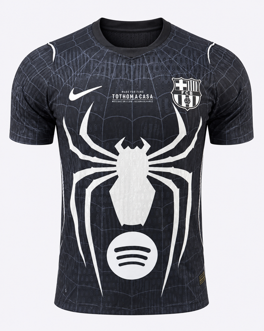 Maillot FC Barcelone Concept Spider-Man Noire 2026/2027